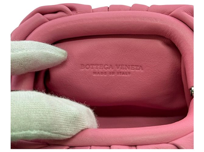 Bottega Veneta Mini The Pouch Coin Case Rosa - vista 12