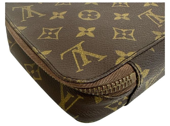 Louis Vuitton Pochette Monte Carlo Makeup Pouch Marrone Monogramma - vista 3