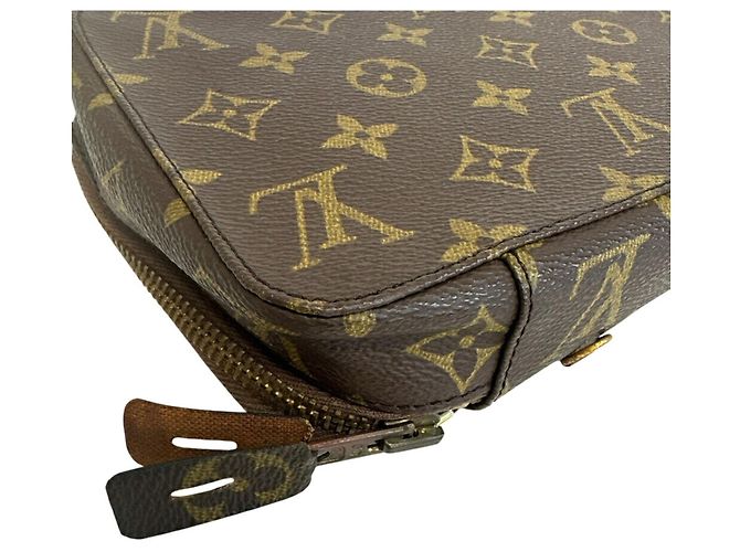 Louis Vuitton Pochette Monte Carlo Makeup Pouch Marrone Monogramma - vista 5