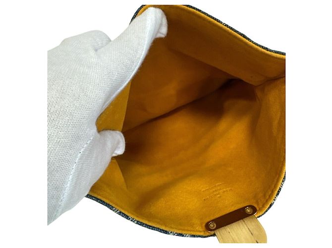 Louis Vuitton M95007 Pochette Plat Clutch Blu Monogramma - vista 7