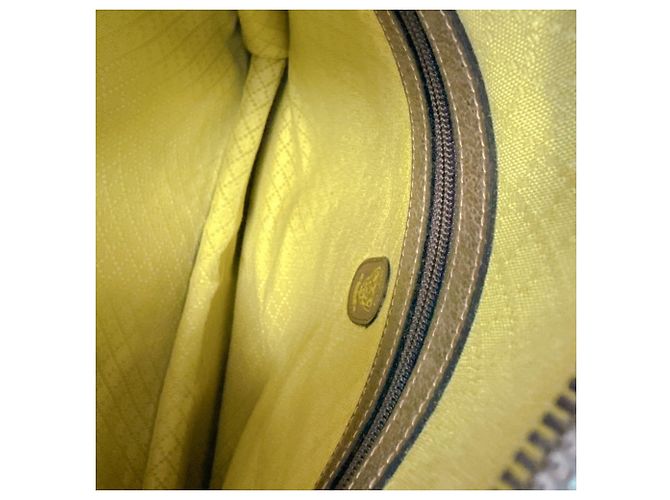 Gucci Ledertasche mit GG-Muster Braun - Ansicht 10