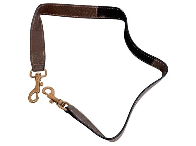 Gucci Ledertasche mit GG-Muster Braun - Ansicht 11