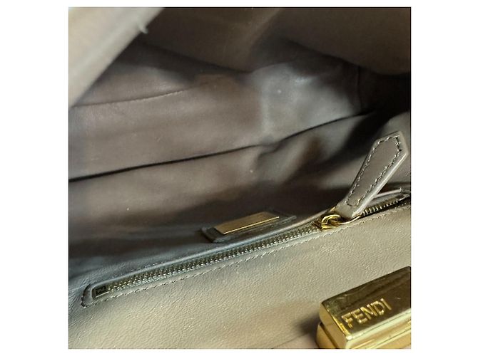 Borsa a spalla 2 vie Fendi Mini Peekaboo Marrone - vista 9