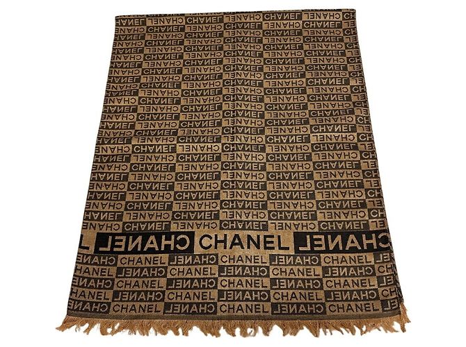 Chanel Seidenstola braun - Ansicht 5