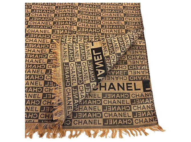 Chanel Seidenstola braun - Ansicht 7