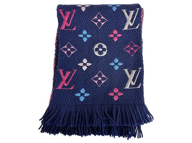 Louis Vuitton Echarpe Mania Rainbow Monogram Scarf Marineblau Monogramm - Ansicht 2
