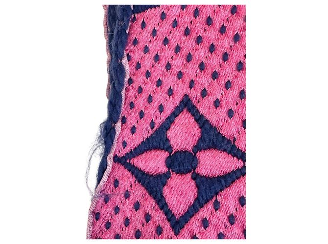 Louis Vuitton Echarpe Mania Rainbow Monogram Scarf Marineblau Monogramm - Ansicht 3