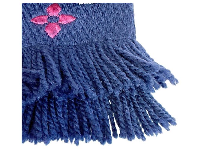Louis Vuitton Echarpe Mania Rainbow Monogram Scarf Marineblau Monogramm - Ansicht 7
