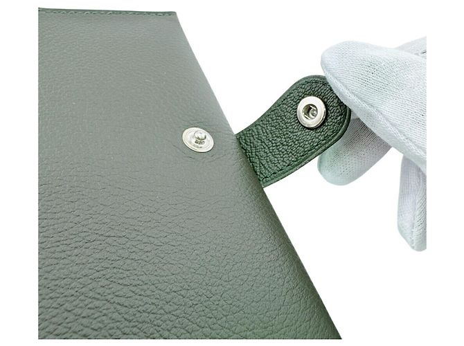 Hermès Portapassaporto Hermes R.M.S Verde Cachi - vista 7