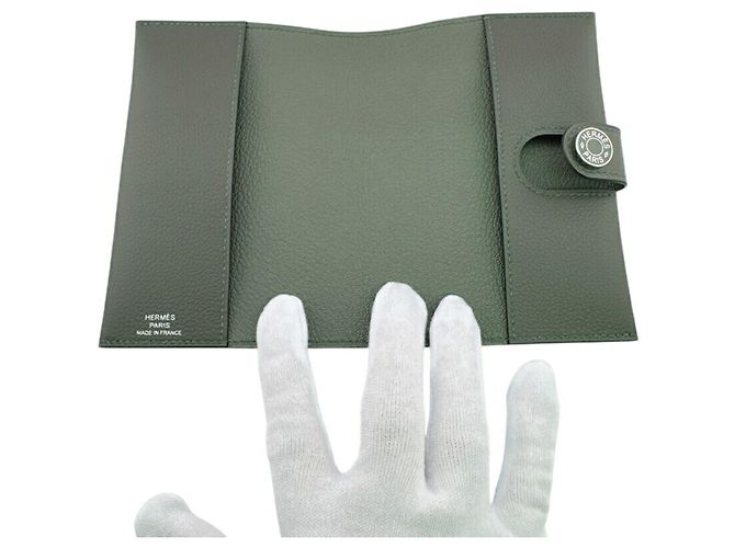 Hermès Portapassaporto Hermes R.M.S Verde Cachi - vista 8