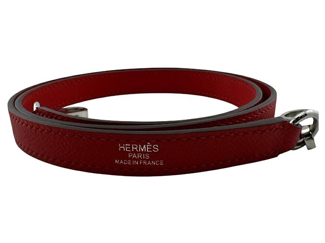 Hermès Tracolla Hermes Kelly Bolide in rosso Argento - vista 2