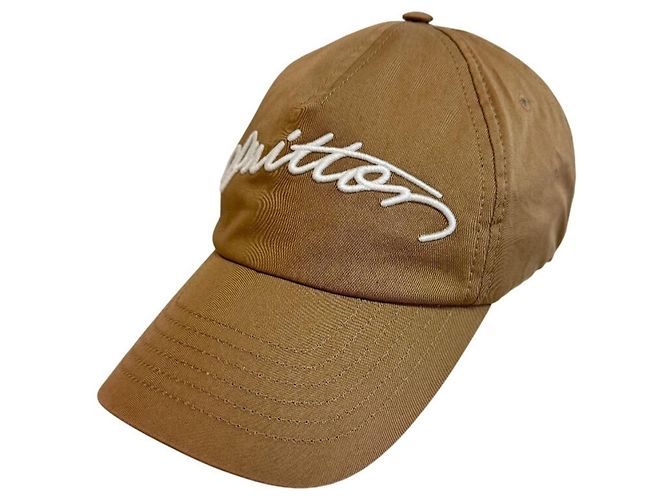 Cappellino in cotone Signature Louis Vuitton M5150M Marrone - vista 4