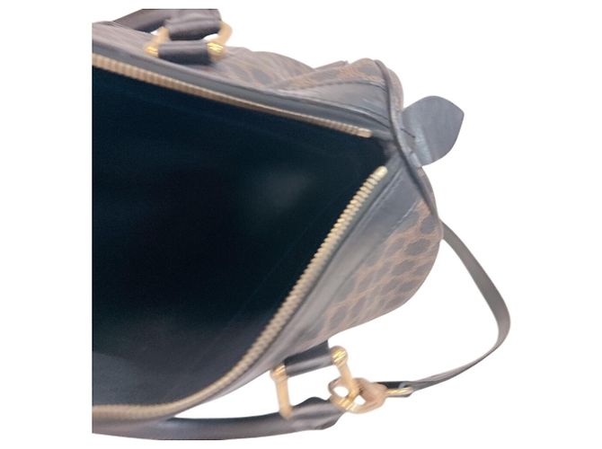 Céline Celine Macadam Leder Boston Bag Braun - Ansicht 6