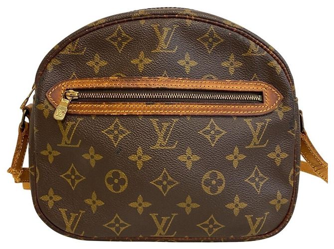 Borsa a tracolla Louis Vuitton in pelle marrone - vista 2
