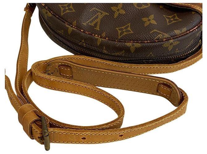 Borsa a tracolla Louis Vuitton in pelle marrone - vista 5
