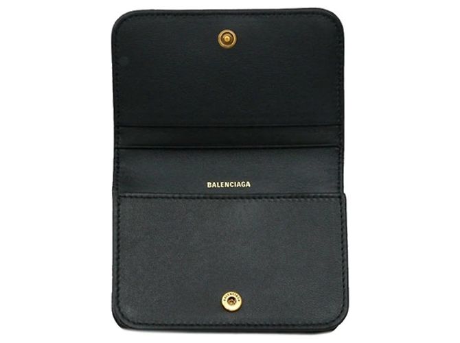 Everyday Tarjetero Balenciaga Monaco de piel Negro - vista 4