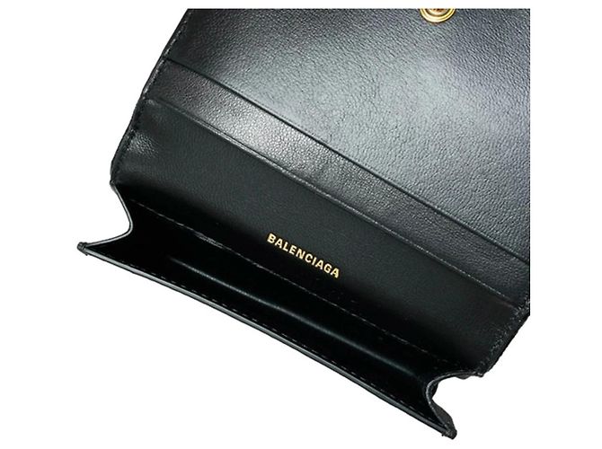 Everyday Tarjetero Balenciaga Monaco de piel Negro - vista 5