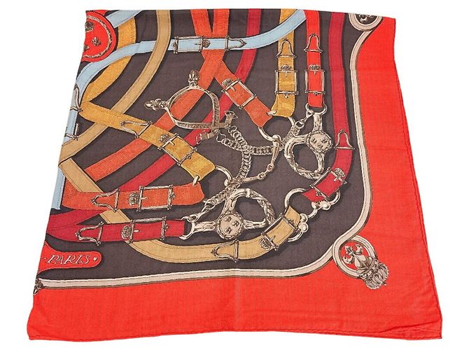 Hermès Hermes Cavalcadour Stola in Rot - Ansicht 3