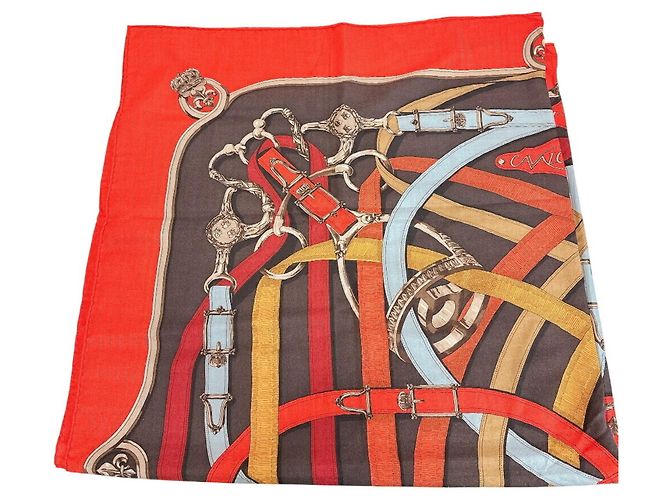 Hermès Hermes Cavalcadour Stola in Rot - Ansicht 4