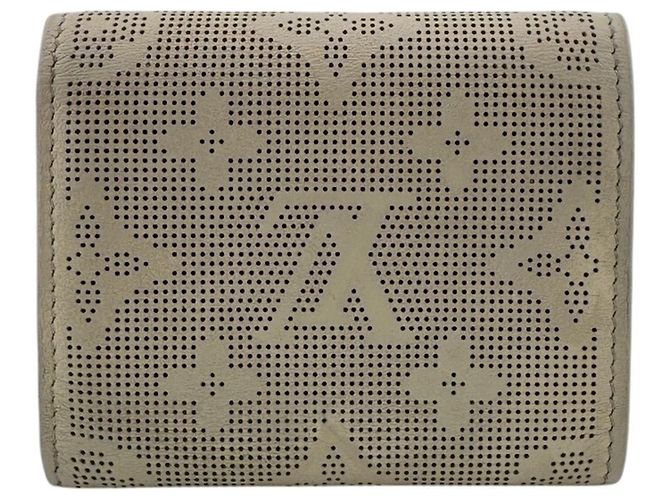 Cartera tri-fold Louis Vuitton Mahina Reverse Leather Beige - vista 2