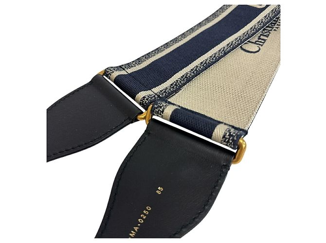 Cinto bordado Christian Dior 50-MA-0250 em Navy Azul marinho - vista 3