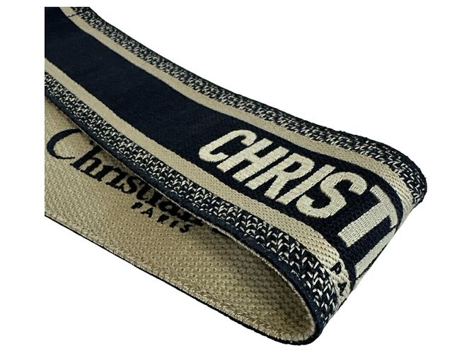 Cinto bordado Christian Dior 50-MA-0250 em Navy Azul marinho - vista 4