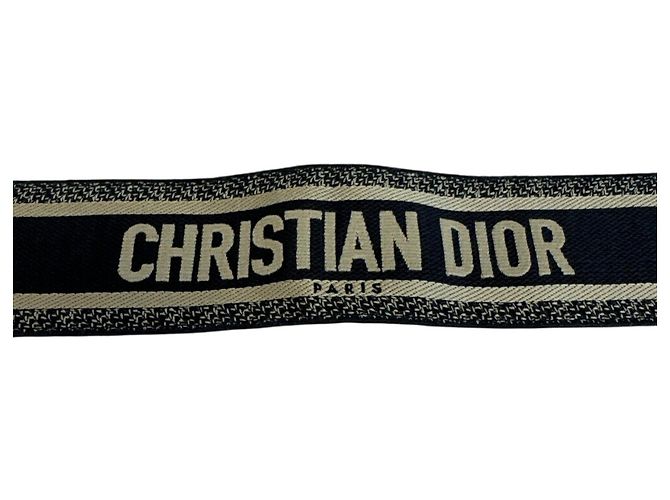 Cinto bordado Christian Dior 50-MA-0250 em Navy Azul marinho - vista 5