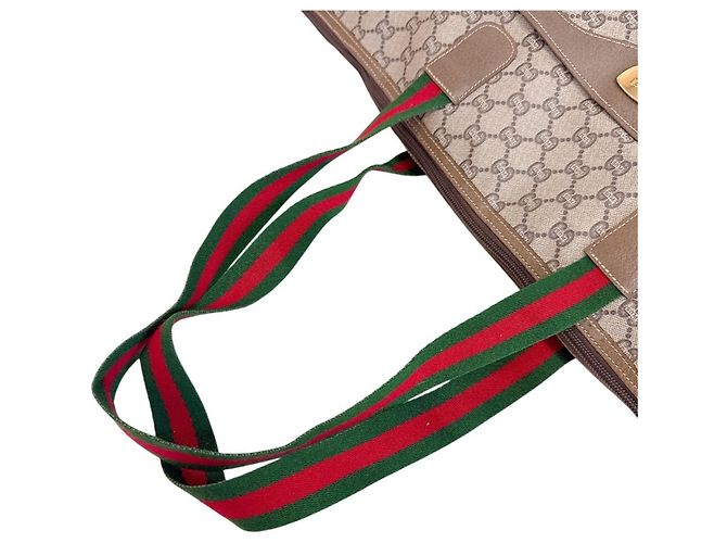 Gucci GG Plus Sherry Line PVC Tote Bag Beige - Ansicht 3