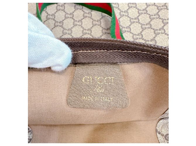Gucci GG Plus Sherry Line PVC Tote Bag Beige - Ansicht 9