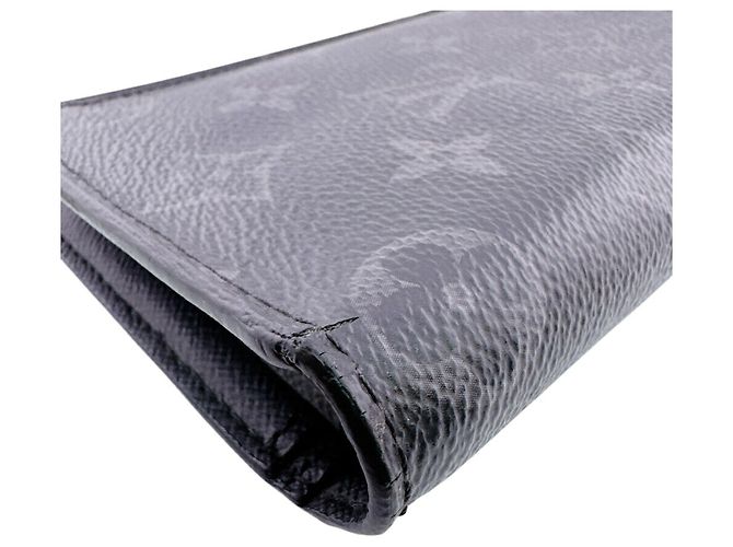 Portafoglio lungo Louis Vuitton Monogram Eclipse Nero - vista 3