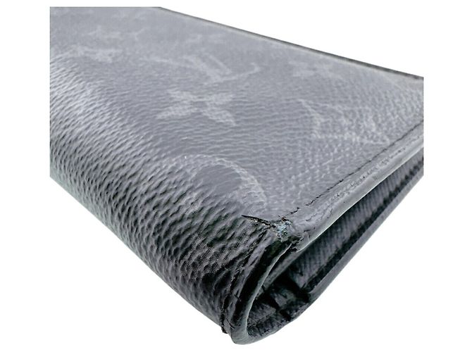 Portafoglio lungo Louis Vuitton Monogram Eclipse Nero - vista 6