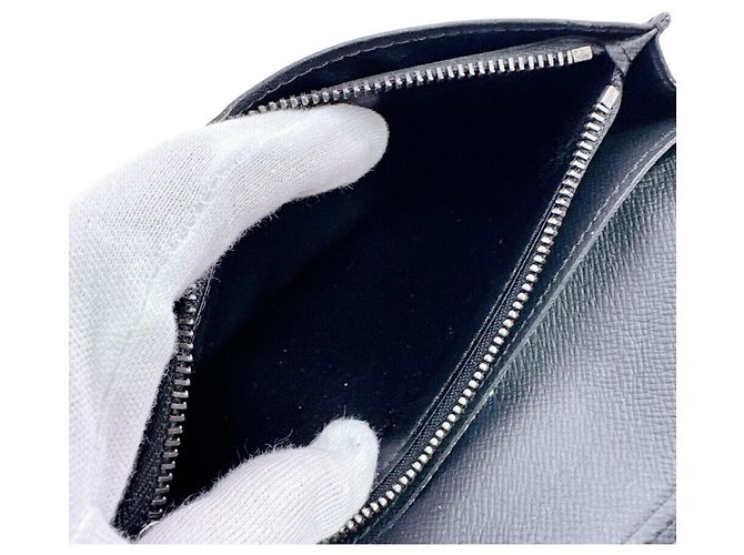 Portafoglio lungo Louis Vuitton Monogram Eclipse Nero - vista 8