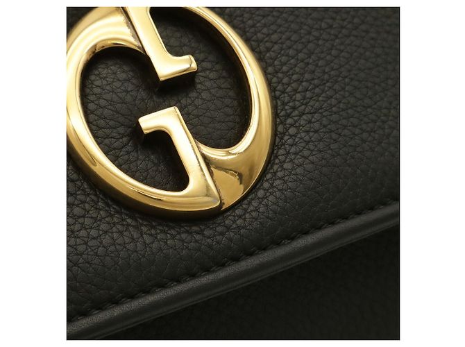 Borsa a tracolla GUCCI 1973 Interlocking G con doppia catena Nero - vista 5
