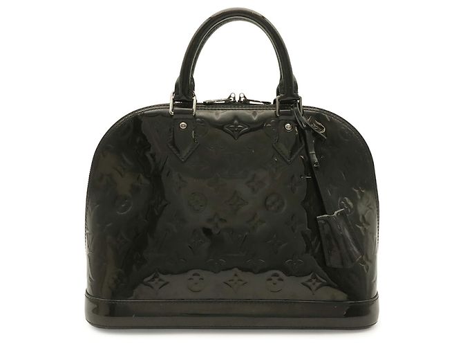 Borsa Louis Vuitton Alma PM Monogram Vernis Nero - vista 2