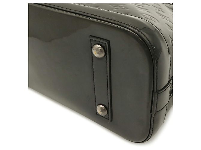 Borsa Louis Vuitton Alma PM Monogram Vernis Nero - vista 4