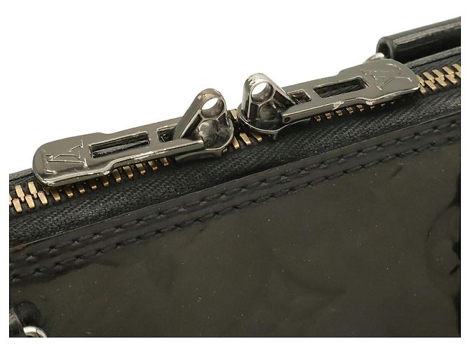 Borsa Louis Vuitton Alma PM Monogram Vernis Nero - vista 8