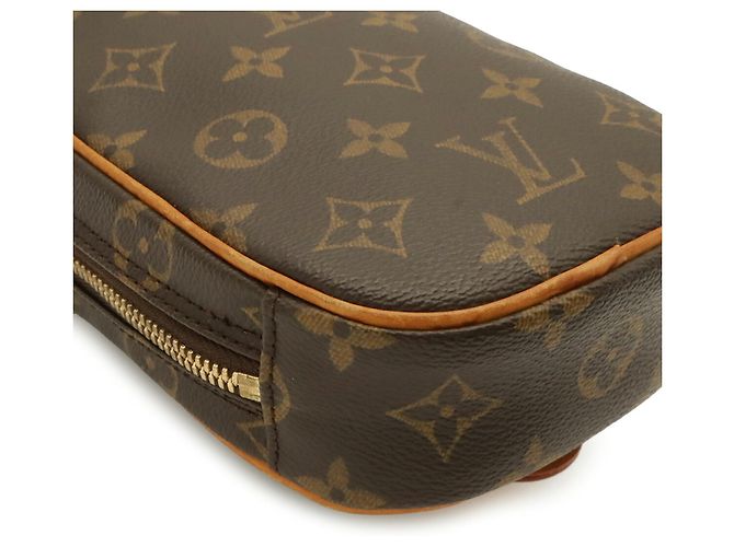 Borsa Louis Vuitton Monogram Pochette Gange Marrone - vista 4