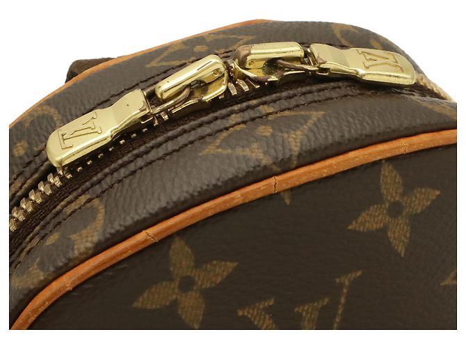 Borsa Louis Vuitton Monogram Pochette Gange Marrone - vista 8
