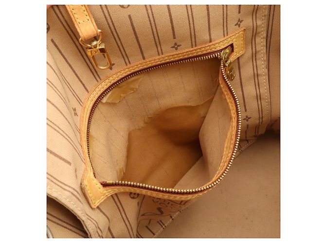 Borsa Tote Louis Vuitton Monogram Neverfull MM Marrone - vista 10