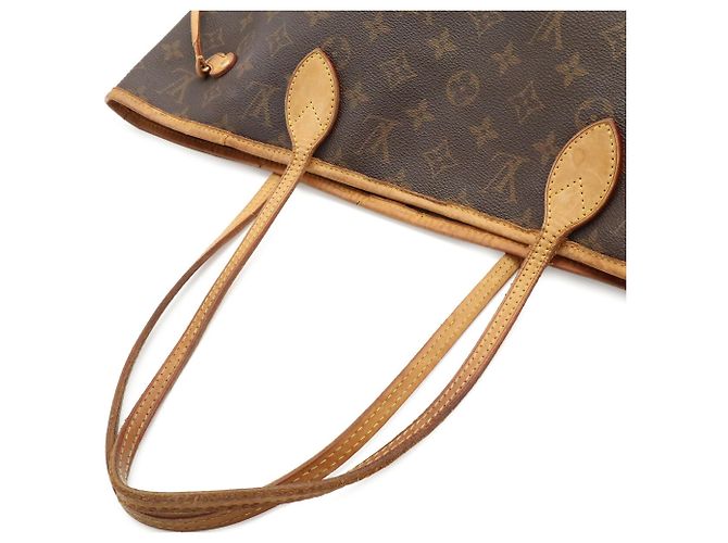Borsa Tote Louis Vuitton Monogram Neverfull MM Marrone - vista 5