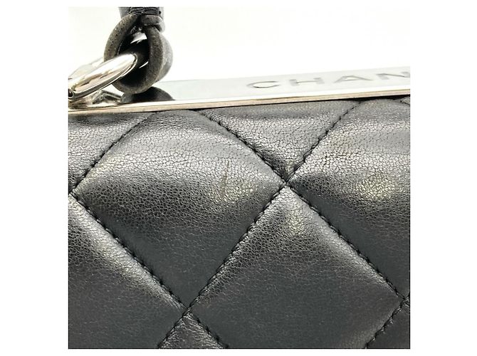 Borsa a mano Chanel Trendy CC Matelassé con manico superiore Nero - vista 12