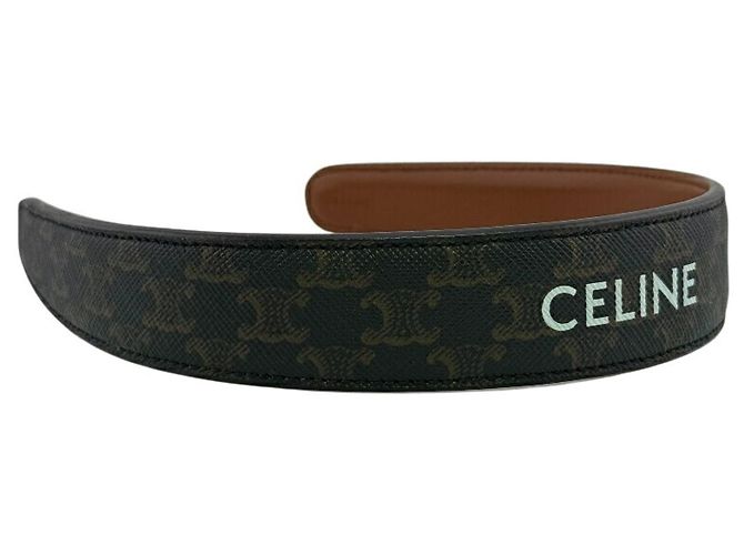 Céline Fascia per capelli CELINE Triomphe Marrone Nero Bianco - vista 2