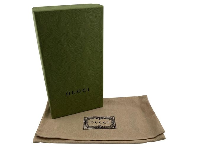 Cartera larga Gucci GG Marmont de piel beige - vista 11