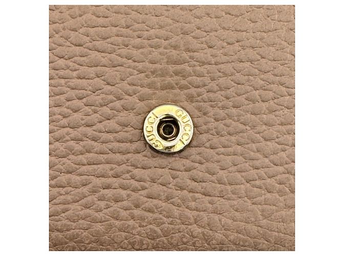 Cartera larga Gucci GG Marmont de piel beige - vista 6