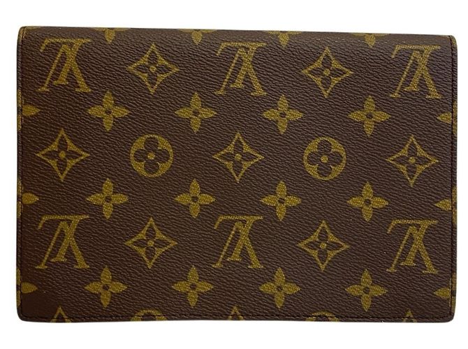 Borsa a pochette Louis Vuitton Monogram in pelle Marrone - vista 2
