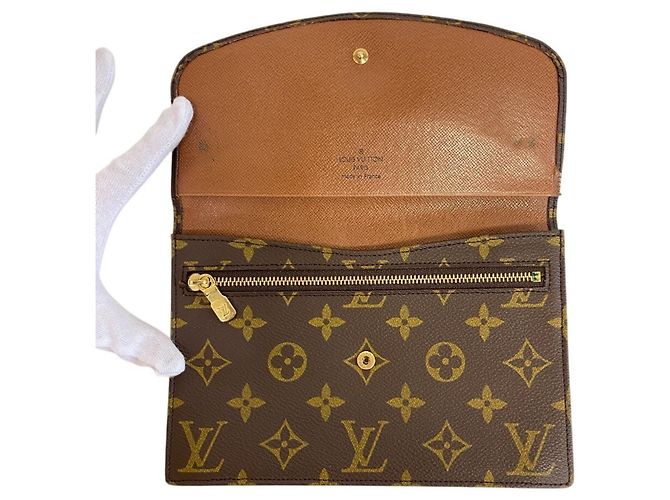 Borsa a pochette Louis Vuitton Monogram in pelle Marrone - vista 5