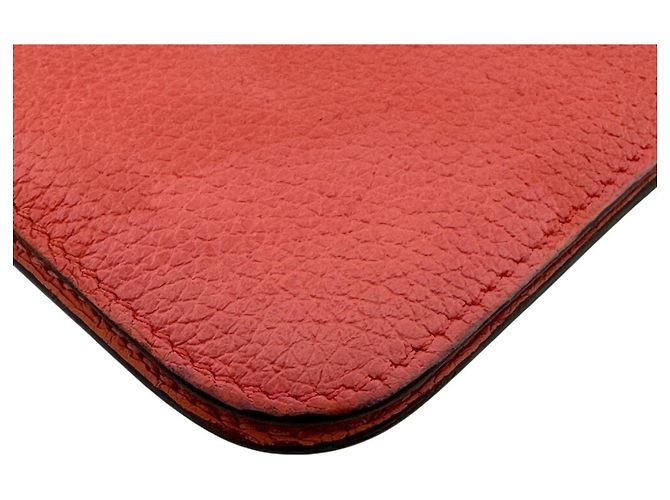 Hermès Cartera larga Hermes Dogon de piel Togo rosa - vista 3