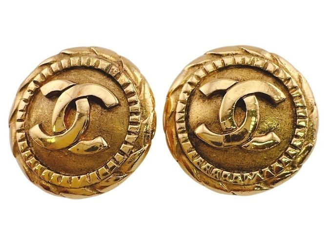 Orecchini a clip Chanel Coco Mark placcati oro D'oro - vista 2
