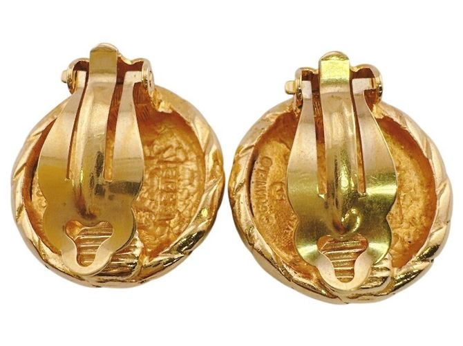 Orecchini a clip Chanel Coco Mark placcati oro D'oro - vista 3