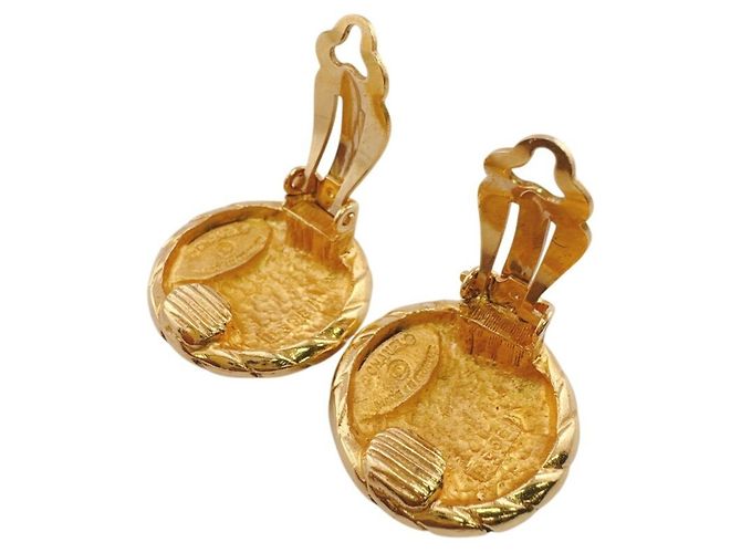 Orecchini a clip Chanel Coco Mark placcati oro D'oro - vista 4